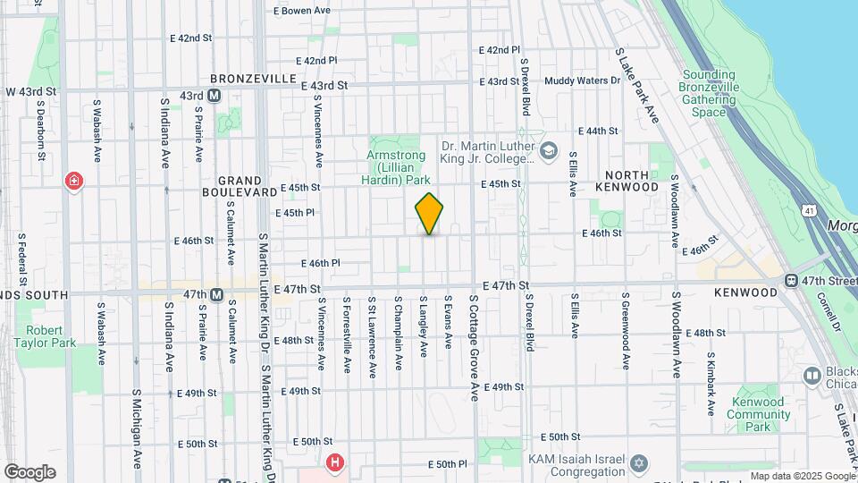 4605 S Langley Ave Map and Location Details