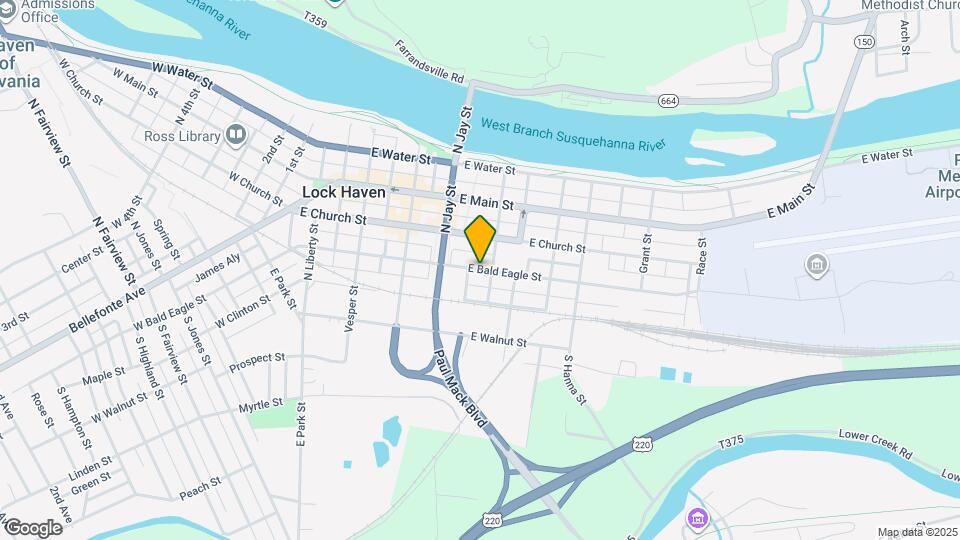 342 E Bald Eagle St Map and Location Details