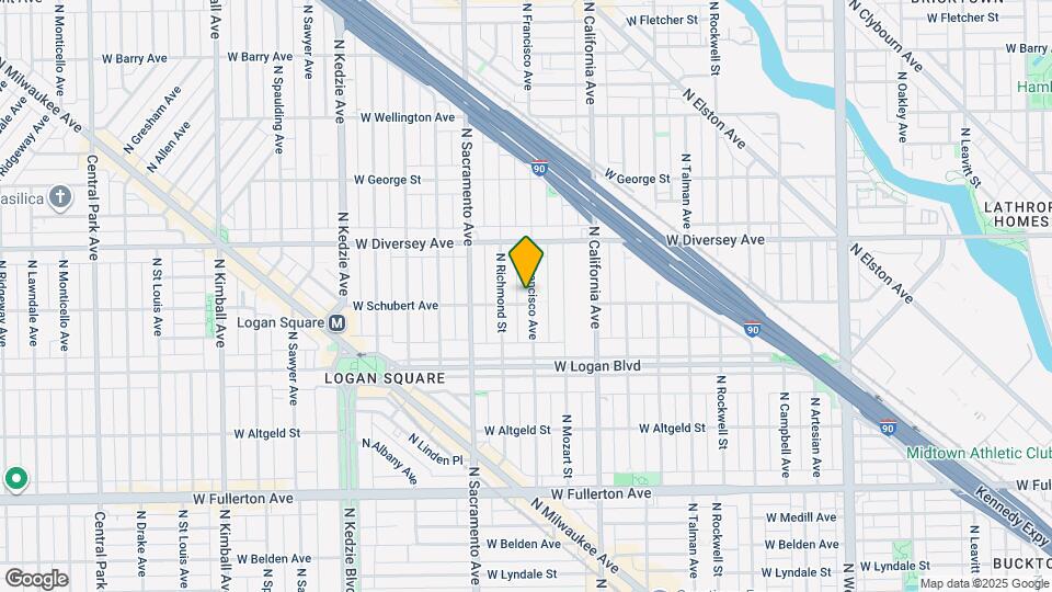 2704 N Francisco Ave, Unit Unit1 Map and Location Details