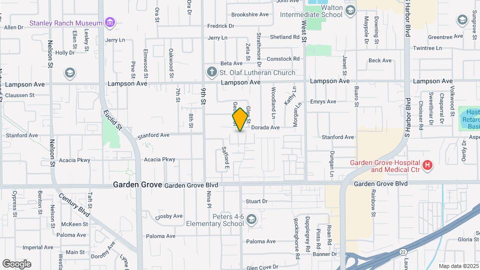 12745 Newhope St Map and Location Details