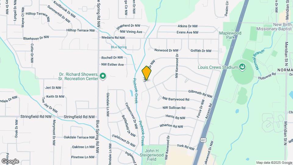 4204 Lakeview Dr NW Map and Location Details