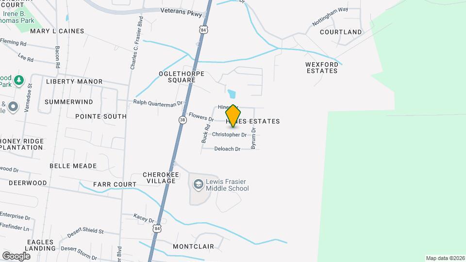411 Christopher Dr Mapa y Detalles de la Ubicación