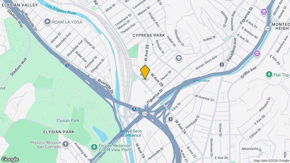 2611 Jeffries Ave Mapa y Detalles de la Ubicación