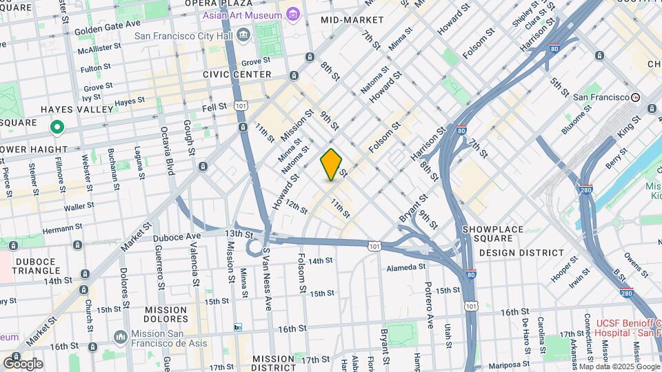 1468 Folsom St Map and Location Details