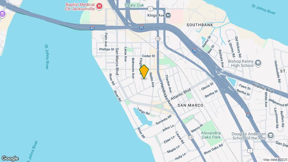 1701 Flagler Ave Mapa y Detalles de la Ubicación