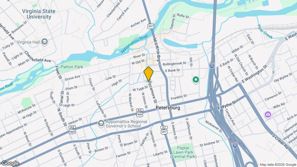 200 N Sycamore St Map and Location Details