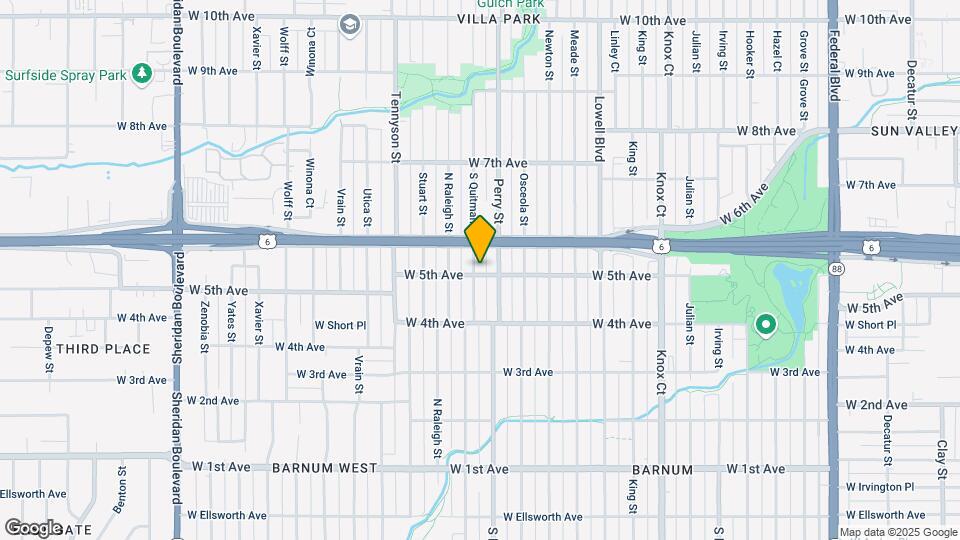 504 Quitman St Map and Location Details