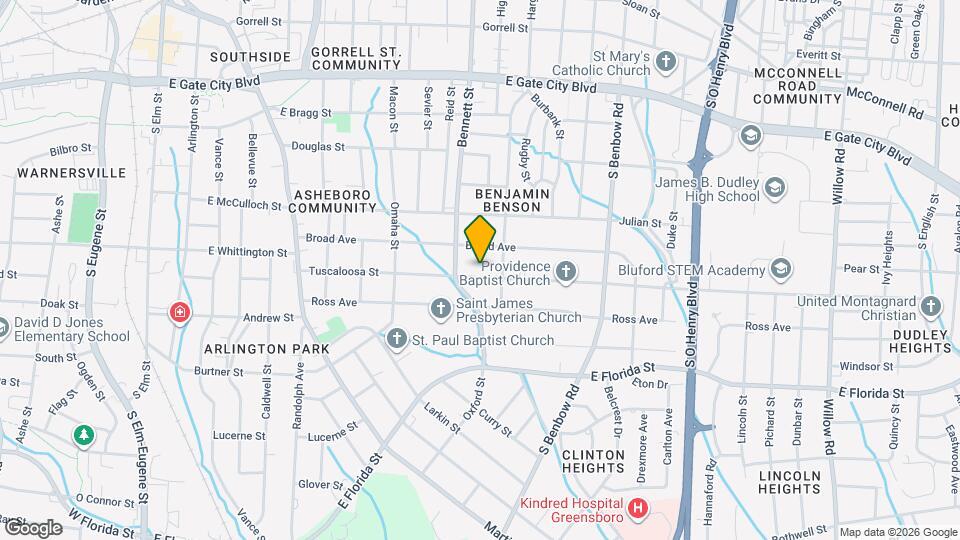 909 Tuscaloosa St Map and Location Details