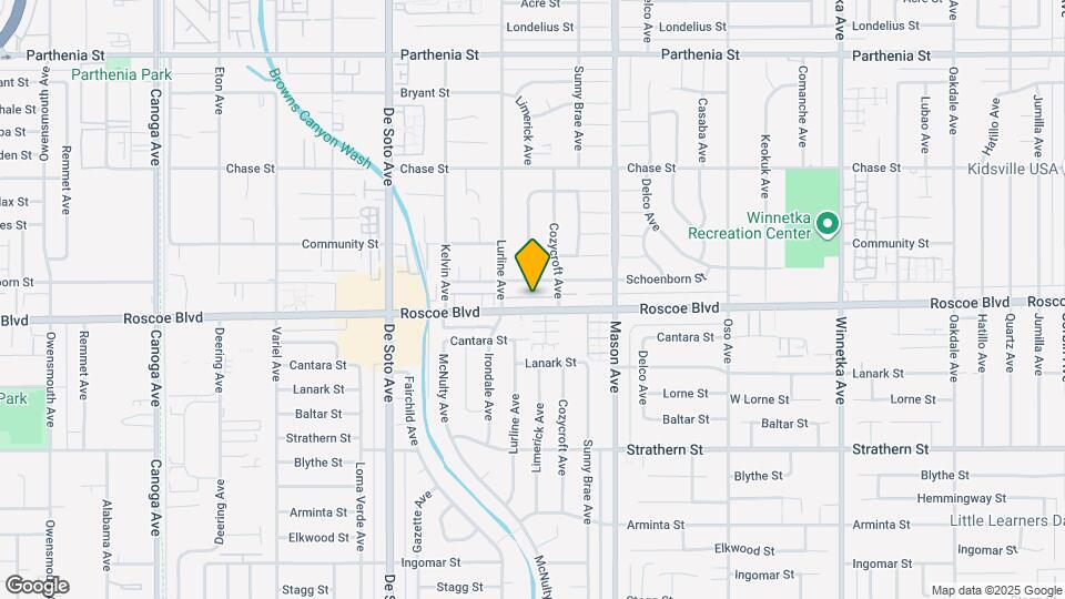 20645 Roscoe Blvd, Unit E Mapa y Detalles de la Ubicación