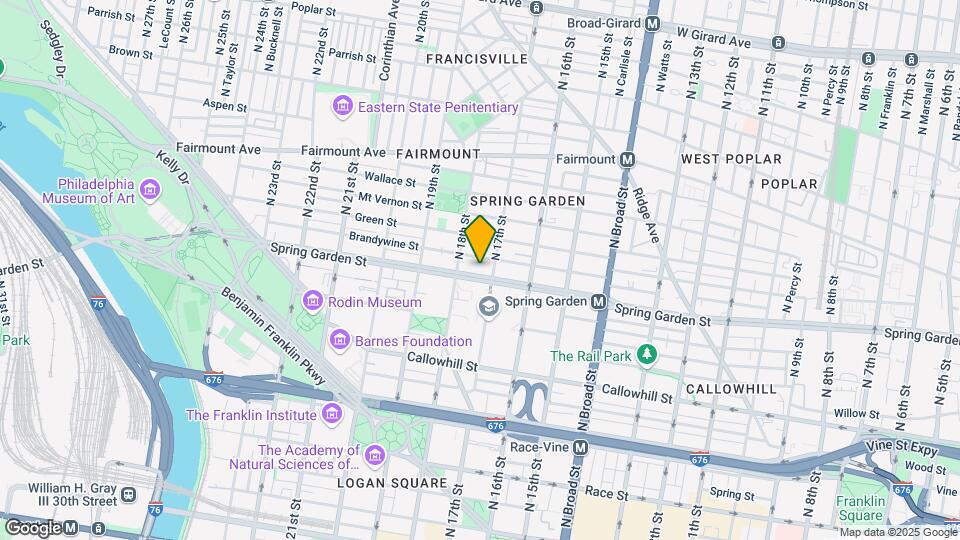 1715 Spring Garden St Map and Location Details
