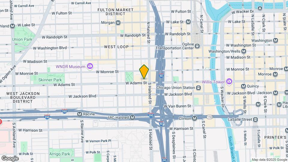 812 W Adams St, Unit 510 Map and Location Details