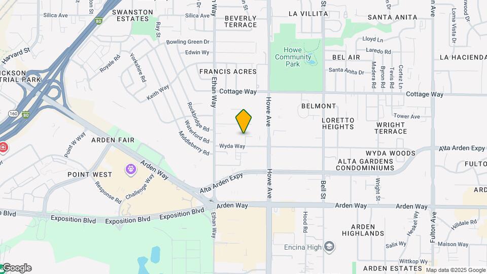 2115 Wyda Way Map and Location Details