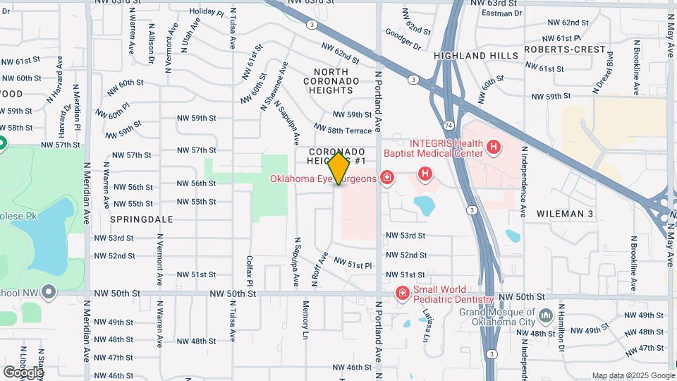 5704 N Roff Ave Map and Location Details