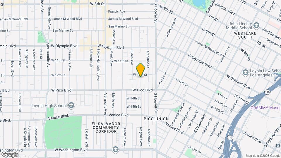 1216 Magnolia Ave Map and Location Details