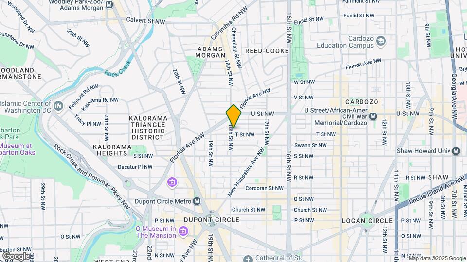 1777 T St NW, Unit 1 Map and Location Details