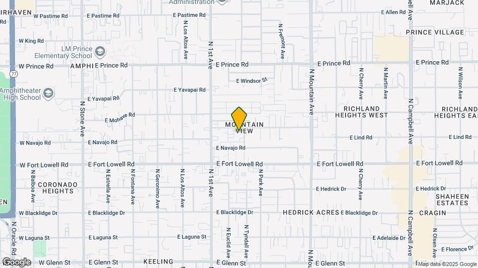 3319 N Tyndall Ave Map and Location Details