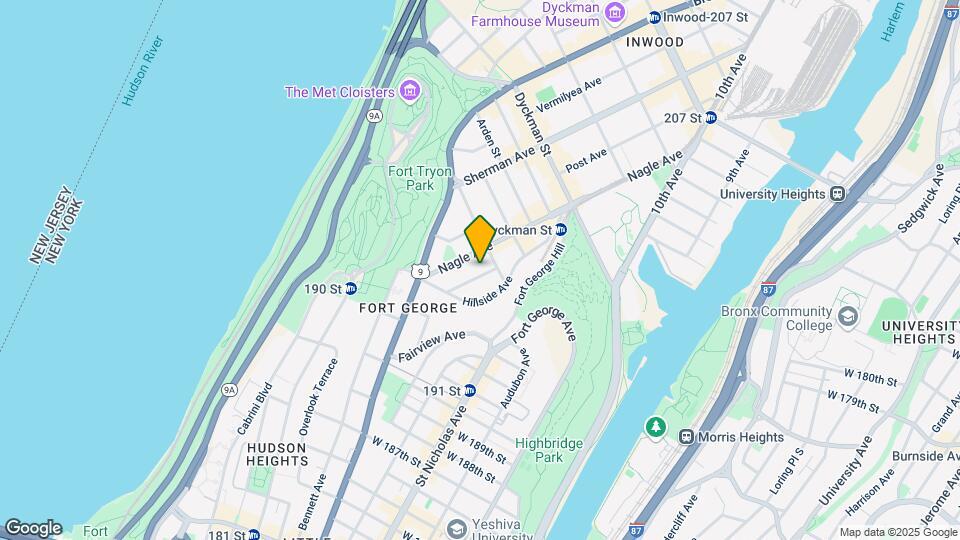 34 Bogardus Pl Mapa y Detalles de la Ubicación