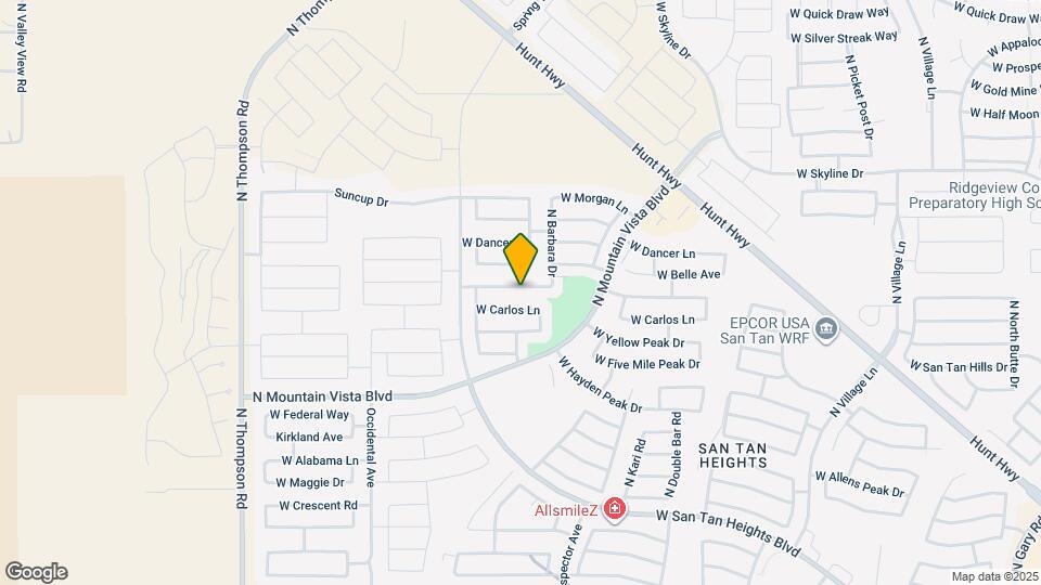 3717 W Santa Cruz Ave Map and Location Details