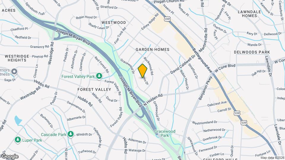 2707 Evergreen Dr Map and Location Details