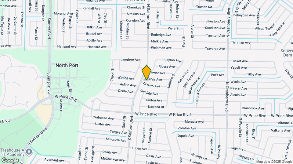 3942 Oconto Ave Map and Location Details