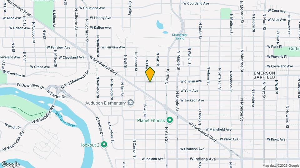 1817 W Chelan Ave Map and Location Details