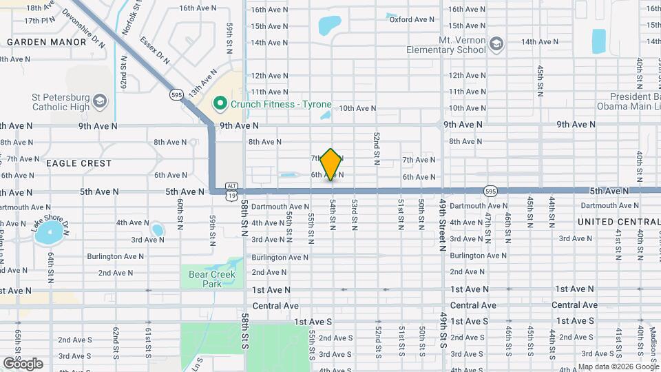 5401 5th Ave N Map and Location Details