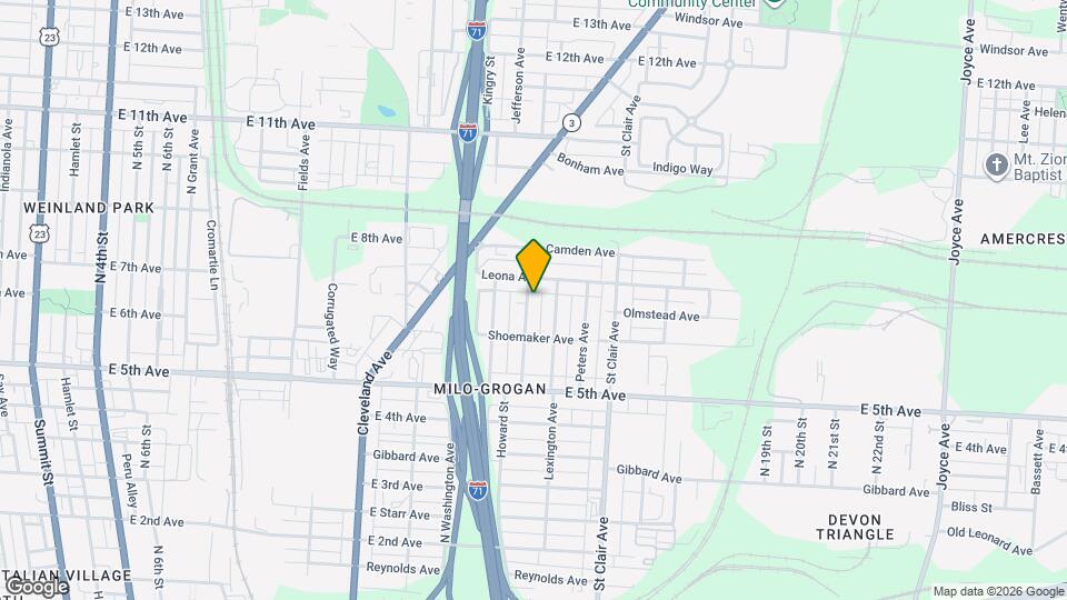 1174 Walters St Map and Location Details