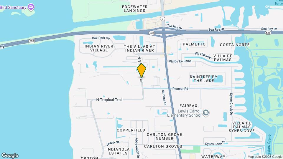 2390 N Tropical Trail Map and Location Details