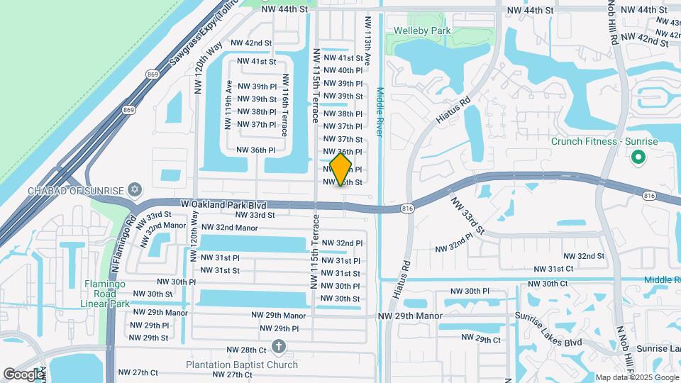 11429 NW 34th Pl, Unit RMC-1506 Map and Location Details