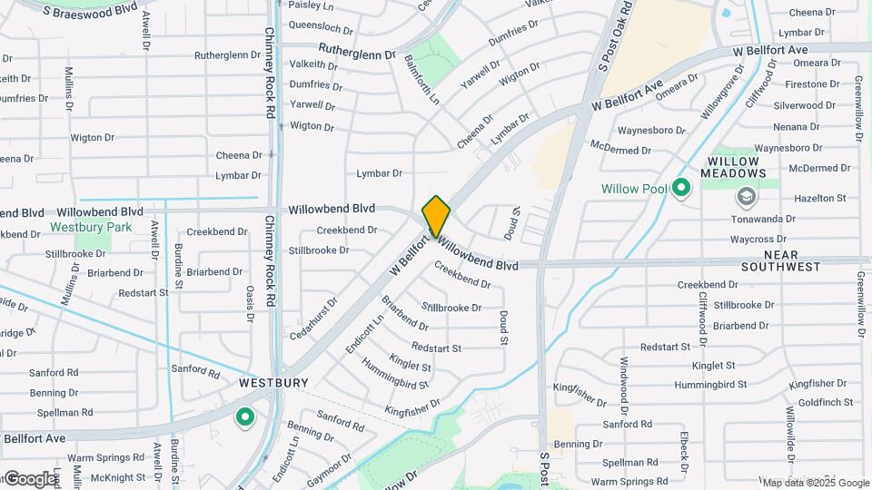 5123 Willowbend Blvd Map and Location Details