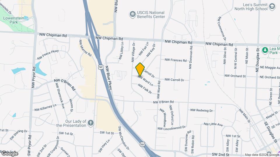 603 NW Ward Ln Map and Location Details