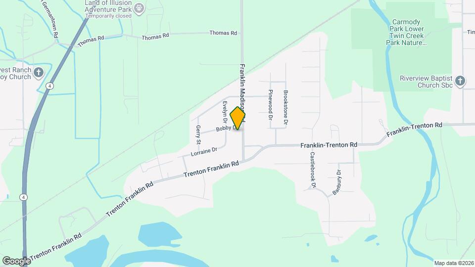 6635 Franklin Madison Rd Map and Location Details