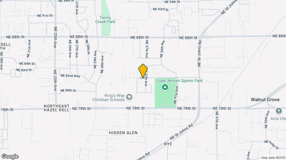 8111 NE 36th Ct Map and Location Details