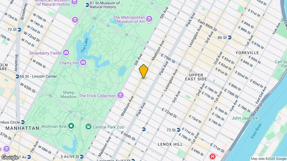 33 E 74th St Map and Location Details