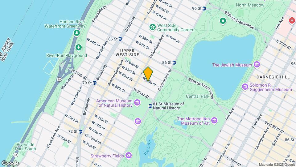 42 W 83rd St Mapa y Detalles de la Ubicación