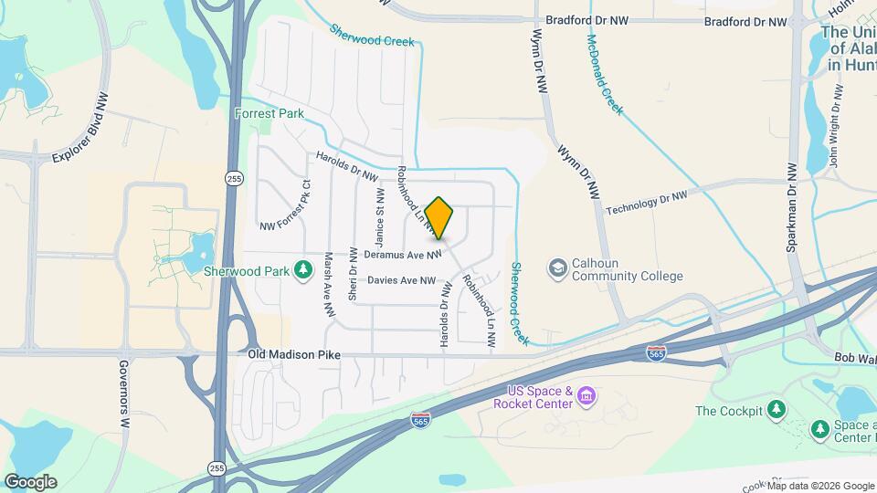 6407 Robinhood Ln NW Map and Location Details