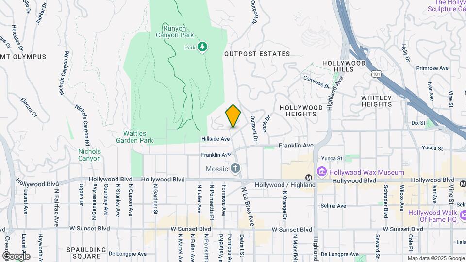 7121 Hillside Ave Map and Location Details