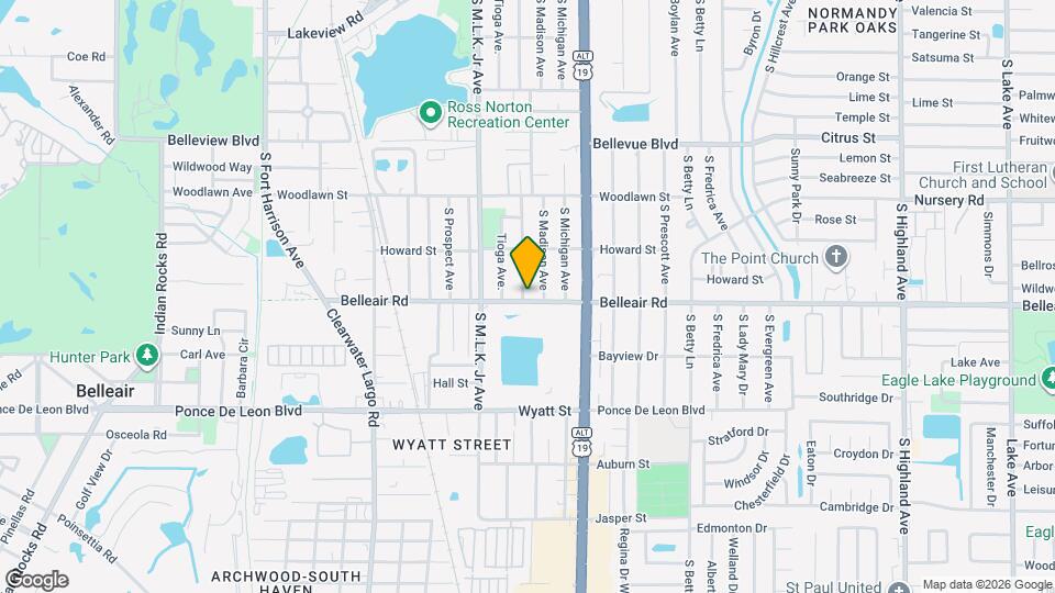 1132 Belleair Rd Map and Location Details