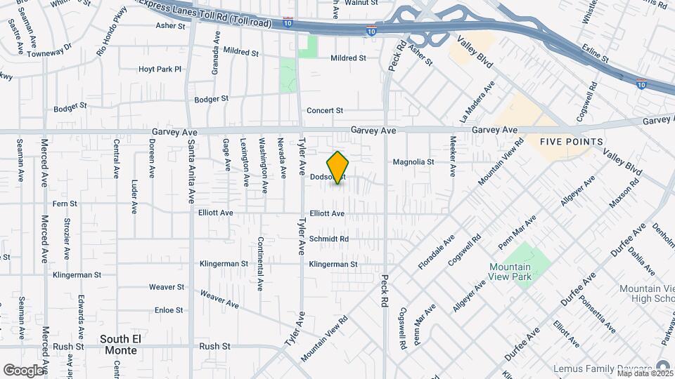 11110 Dodson St Mapa y Detalles de la Ubicación