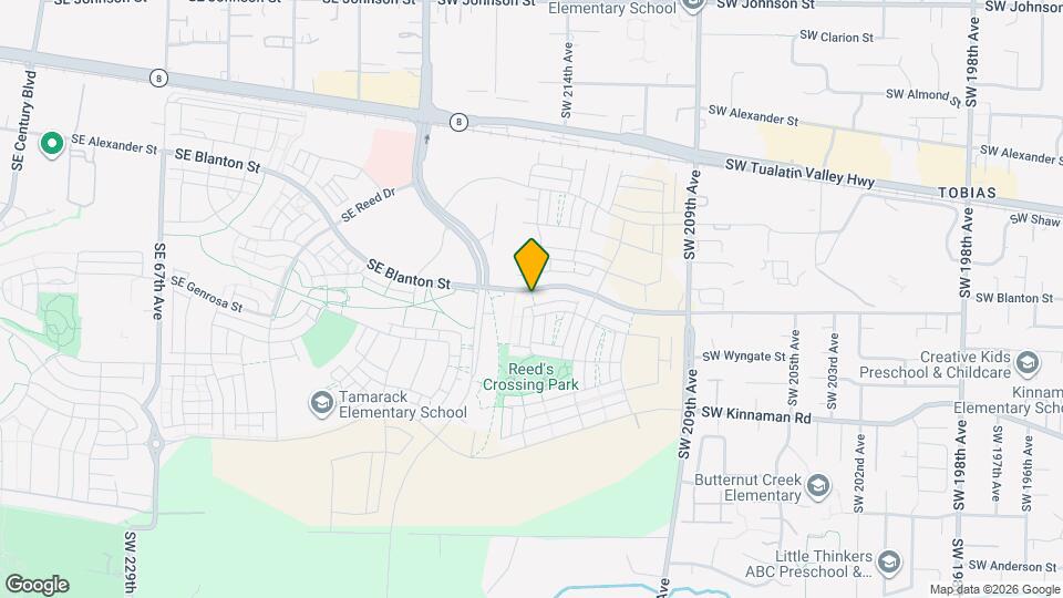 8104 SE Blanton St Map and Location Details