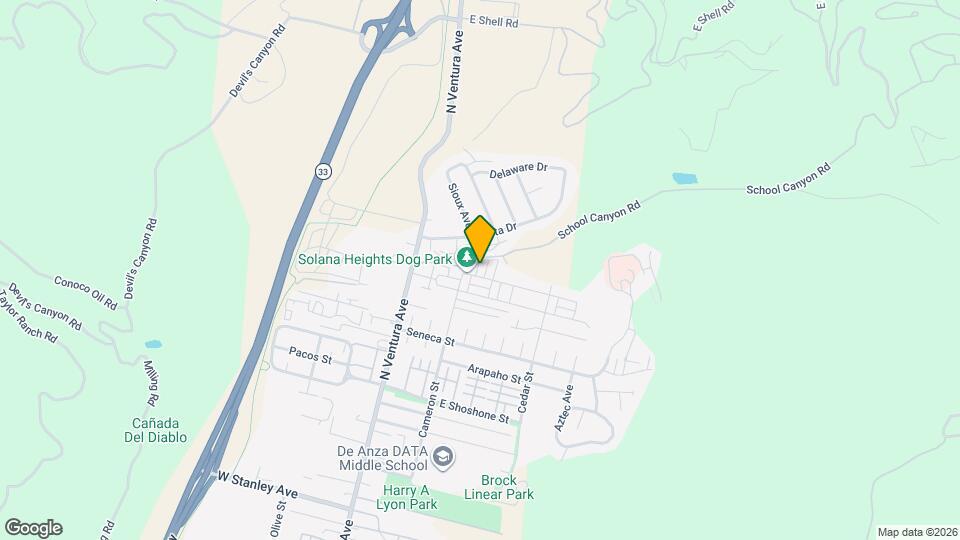 2725 Navajo St Map and Location Details