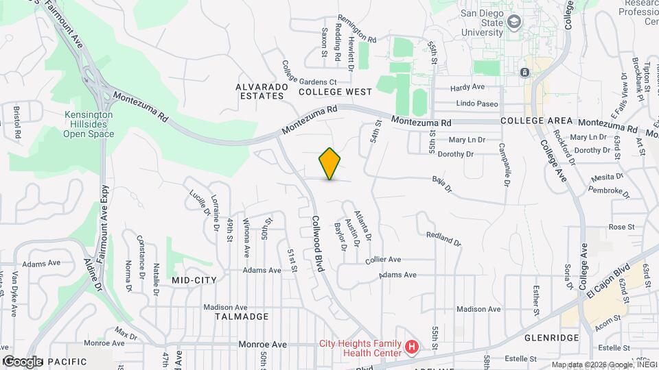 4861 Collwood Blvd, Unit B Map and Location Details