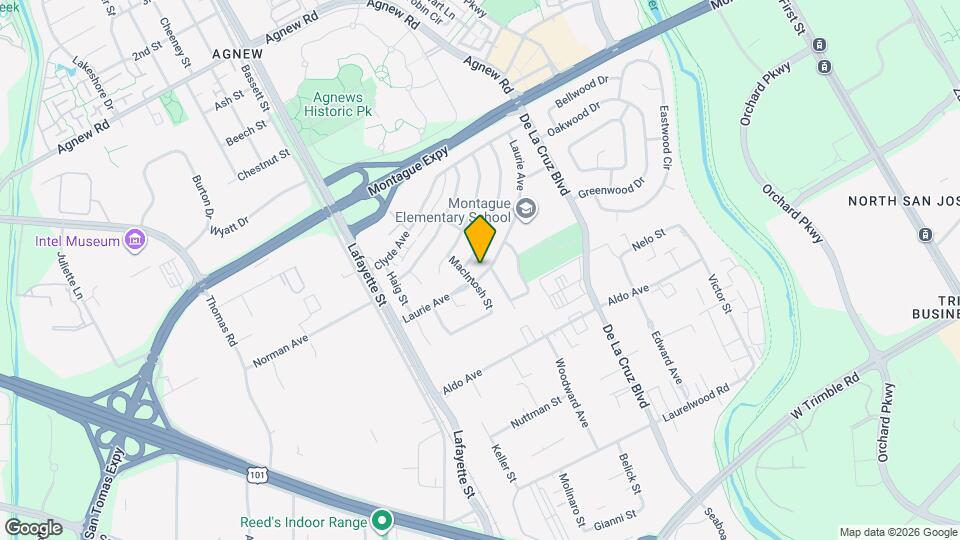 833 Laurie Ave Map and Location Details