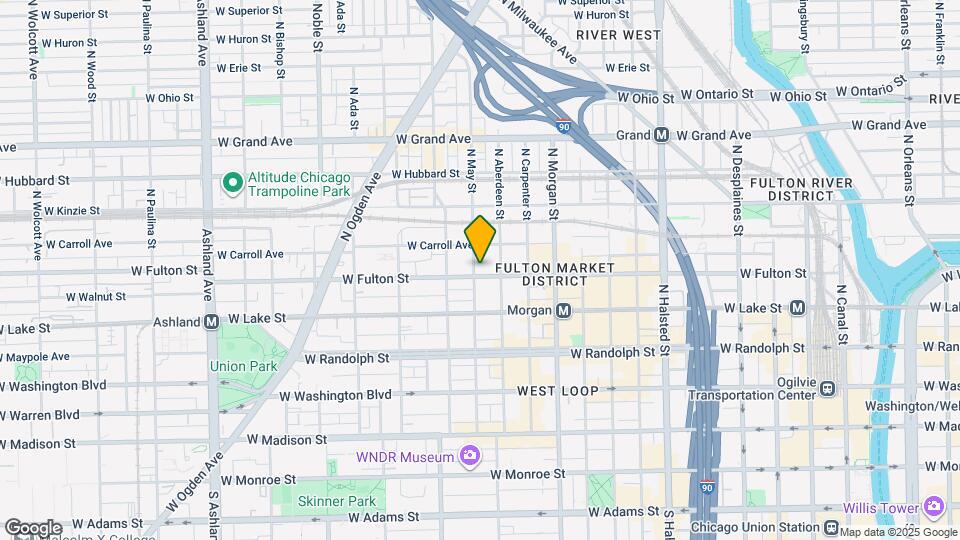 1118 W Fulton Market Map and Location Details