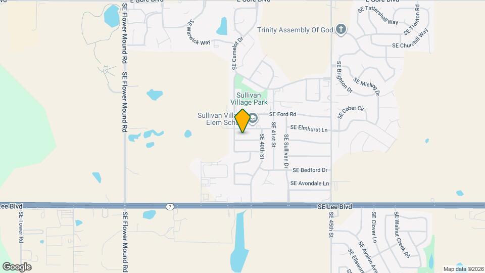 3808 SE Dorchester Dr Map and Location Details