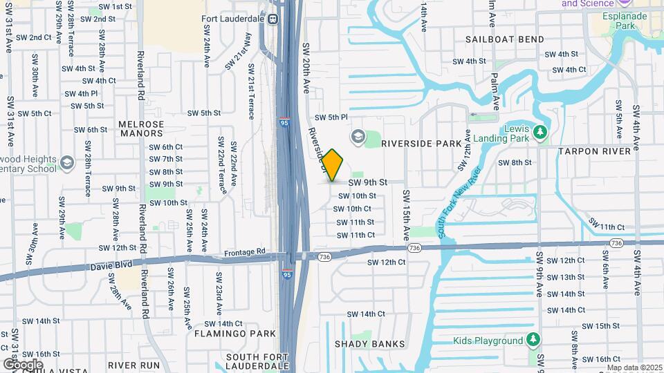 900 Riverside Dr Map and Location Details