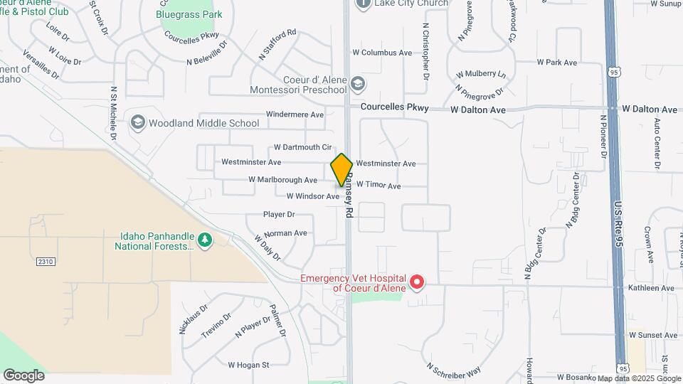 1615 W Marlborough Ave Map and Location Details