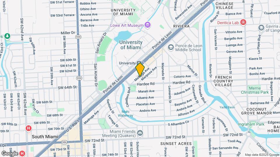 1235 Mariposa Ave Map and Location Details