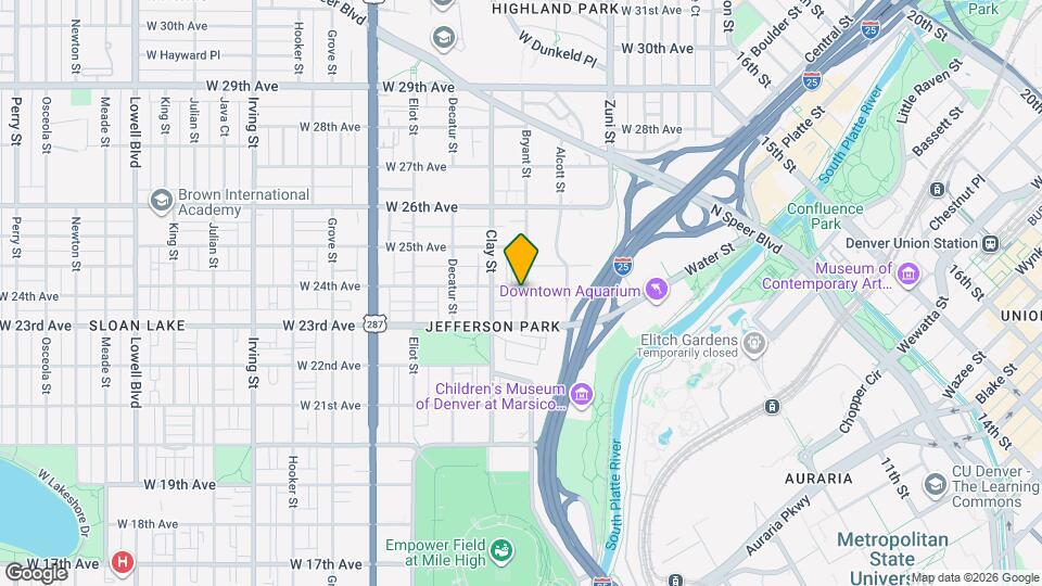 2602 W 24th Ave, Unit 8 Mapa y Detalles de la Ubicación