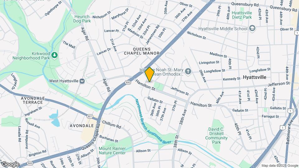 3502 Hamilton St Mapa y Detalles de la Ubicación